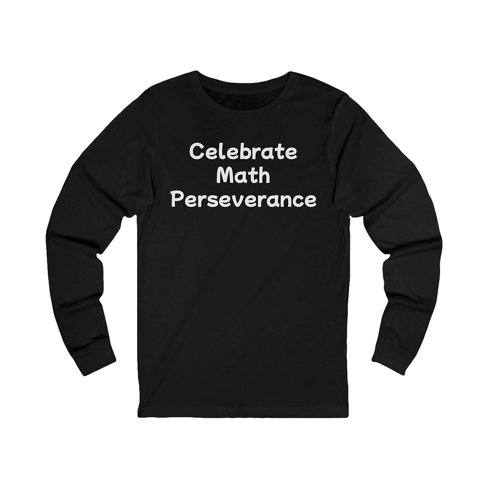 Thumbnail: Celebrate Math Perseverance Unisex Long Sleeve Tee 