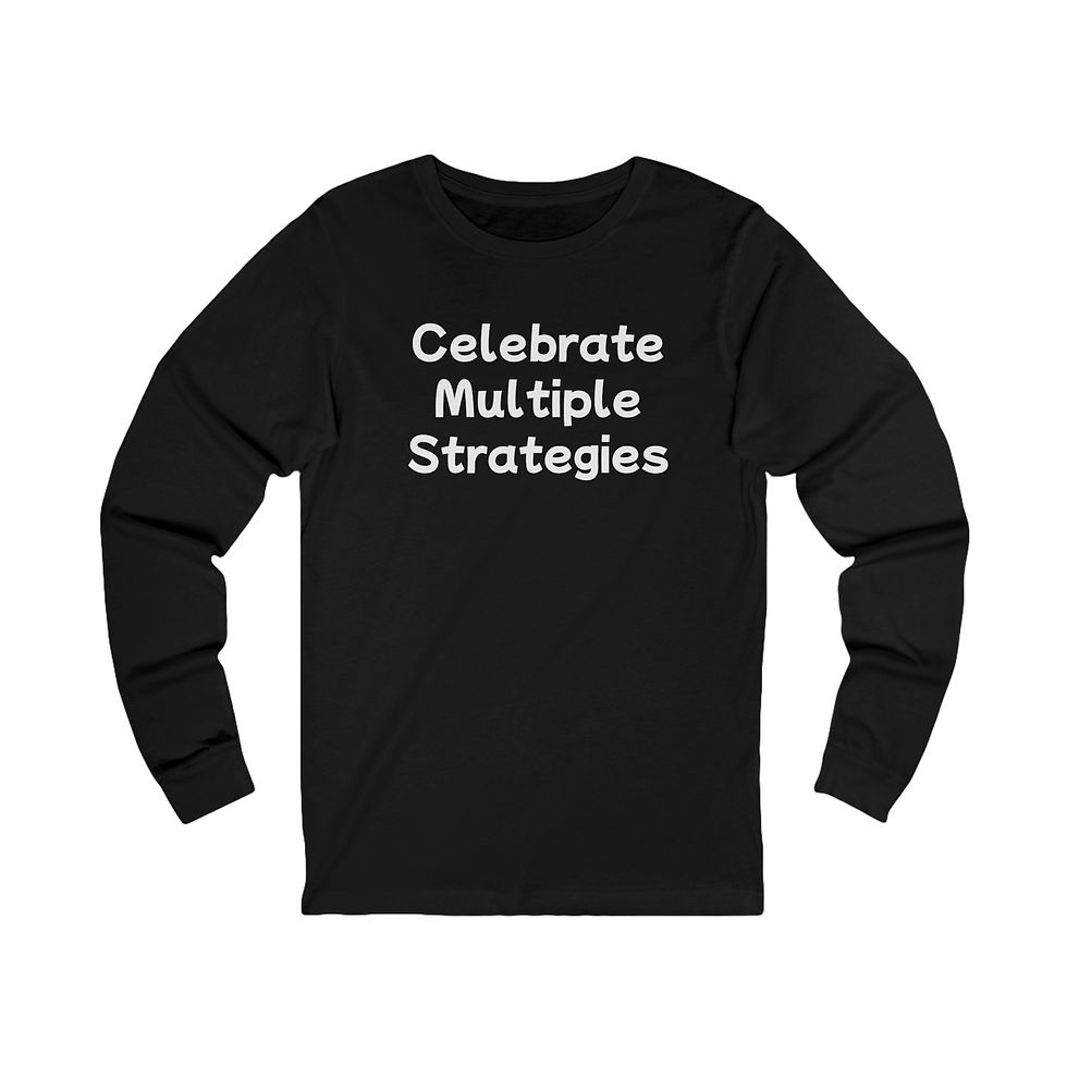 Thumbnail:  Celebrate Multiple Strategies Unisex Long Sleeve Tee 