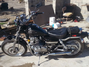 My wrecked 2012 Honda Rebel 250