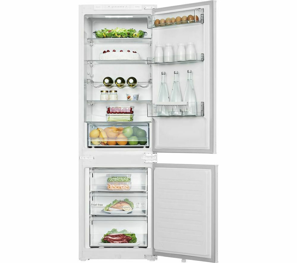 Thumbnail: Grundig GKFI7030 Integrated 70/30 Fridge Freezer - White