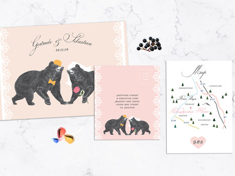 FEATURED WEDDING INVITATION: BARE NECESSITIES