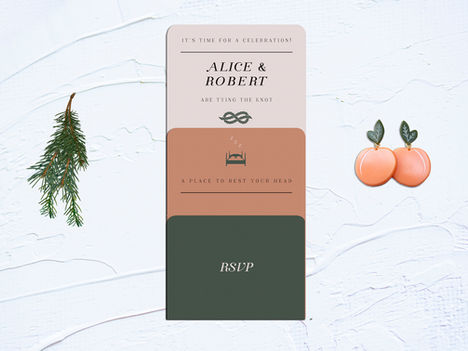 FEATURED WEDDING INVITATION: HONEY & PEACH