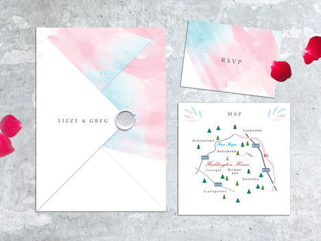 FEATURED WEDDING INVITATION: CLOUDS IN MY POCKET