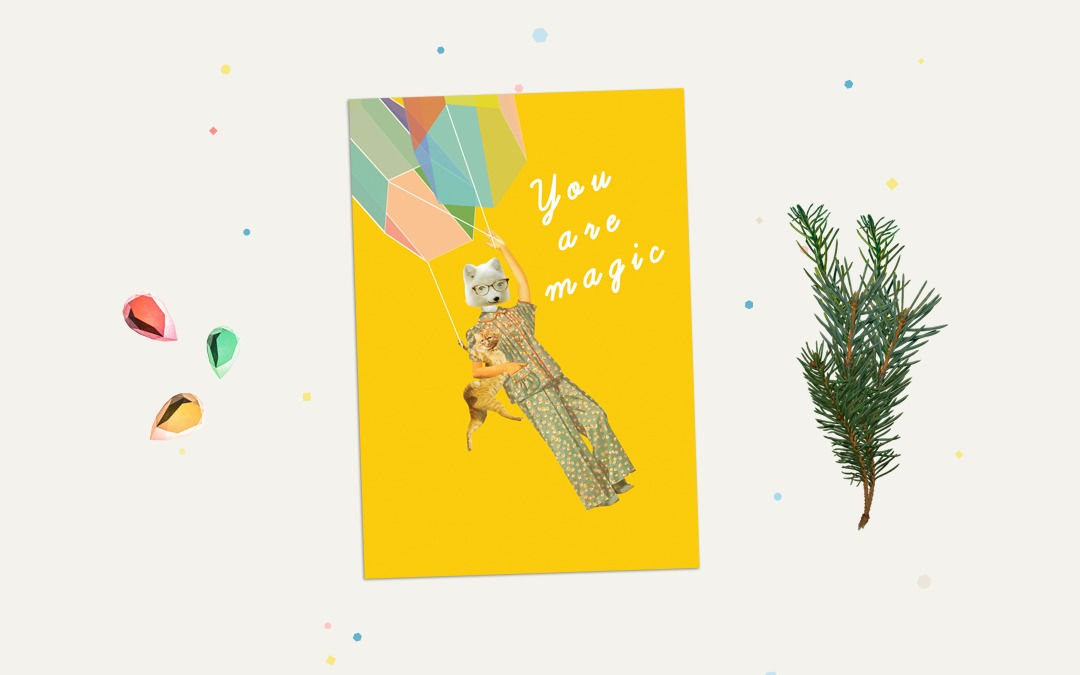 Yellow bright birthday greeting cards