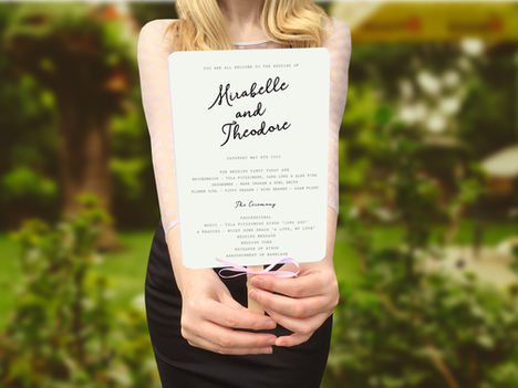 WEDDING STATIONERY: WEDDING FANS