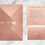 Thumbnail: Folded Peach Wedding Invitations Ireland