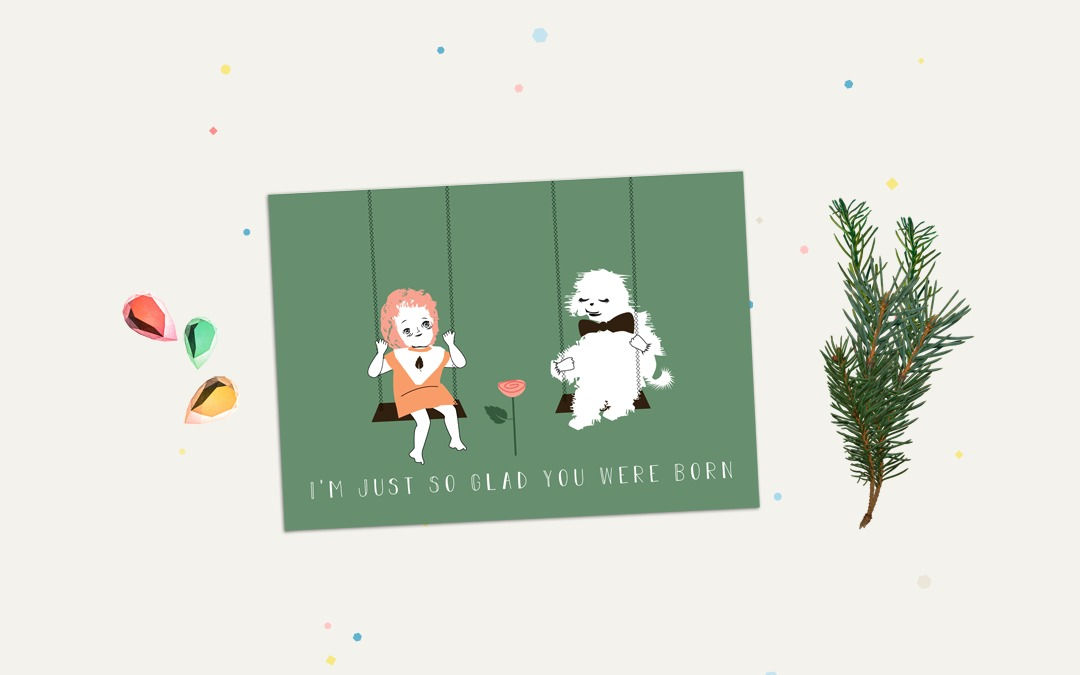 Green funny anniversary cards