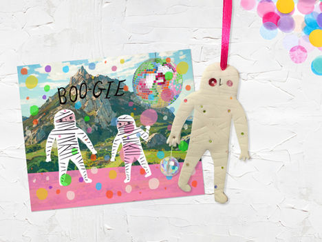BOO-GIE HALLOWEEN SHOP SPOOKY DISCO ORNAMENTS