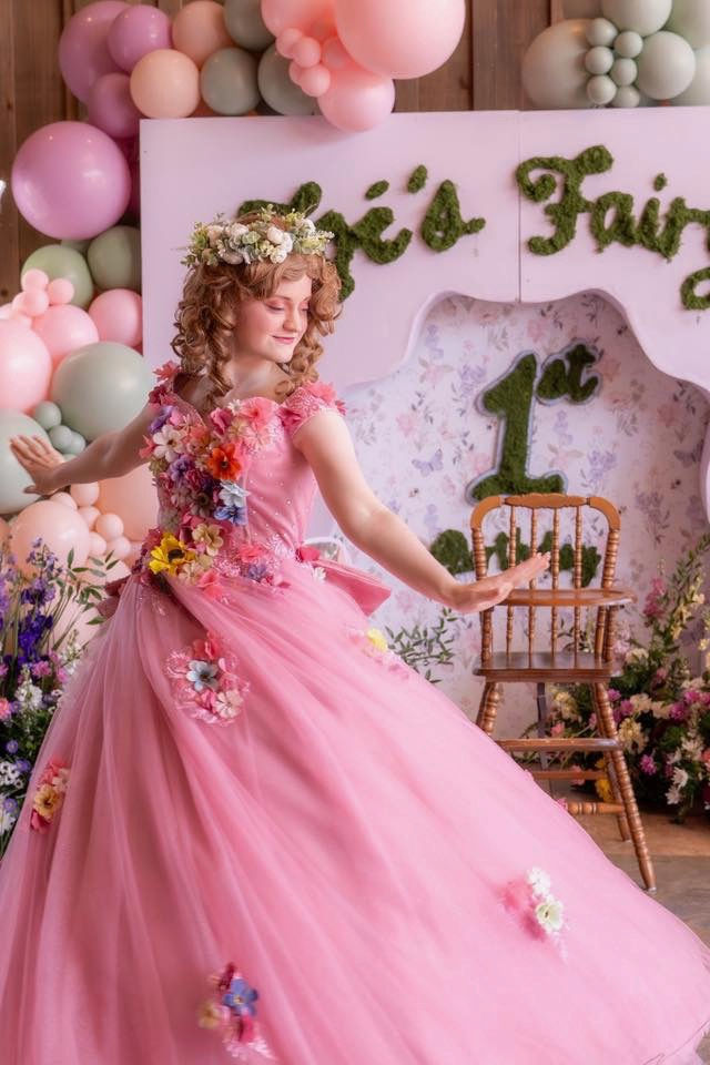 Rainbow Pink Fairy Twirling 