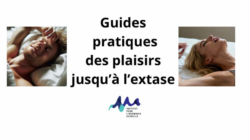 Ces guides PRATIQUES sur la jouissance sexuelle jusqu'à l'extase pour les femmes et les hommes. Se connaitre sexuellement reste un atout nécessaire pour atteindre le 7 ème ciel. La femme peut atteindre l'extase en solo (avec une vidéo pratique). Quelque soit le couple homosexuel ou hétérosexuel, la performance doit s'oublier pour toucher le lâcher prise, la véritable présence et l'ouverture de cœur ouvrant les portes d'états de conscience modifiés. On commence par le b-a ba, savoir jouir par tous les pores de la peau pour les femmes et pour les hommes pratiquer le edging et si possible expérimenter les plaisirs de la prostate et de l'anal en deux mots être multiorgasmique, élément essentiel pour l'extase. Ces guides participent à l'évolution sexuelle dont on ne parle que dans certains cercles comme le tantra ou néotantra; la sexualité sacrée va se développer grâce à une demande accrue de l'humanité. Retrouvons nos racines.
