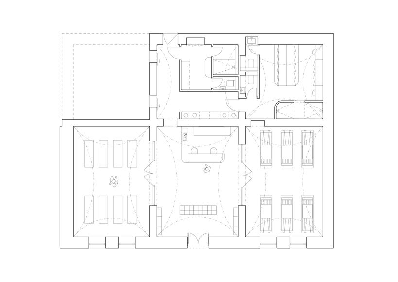 pilates studio floorplan