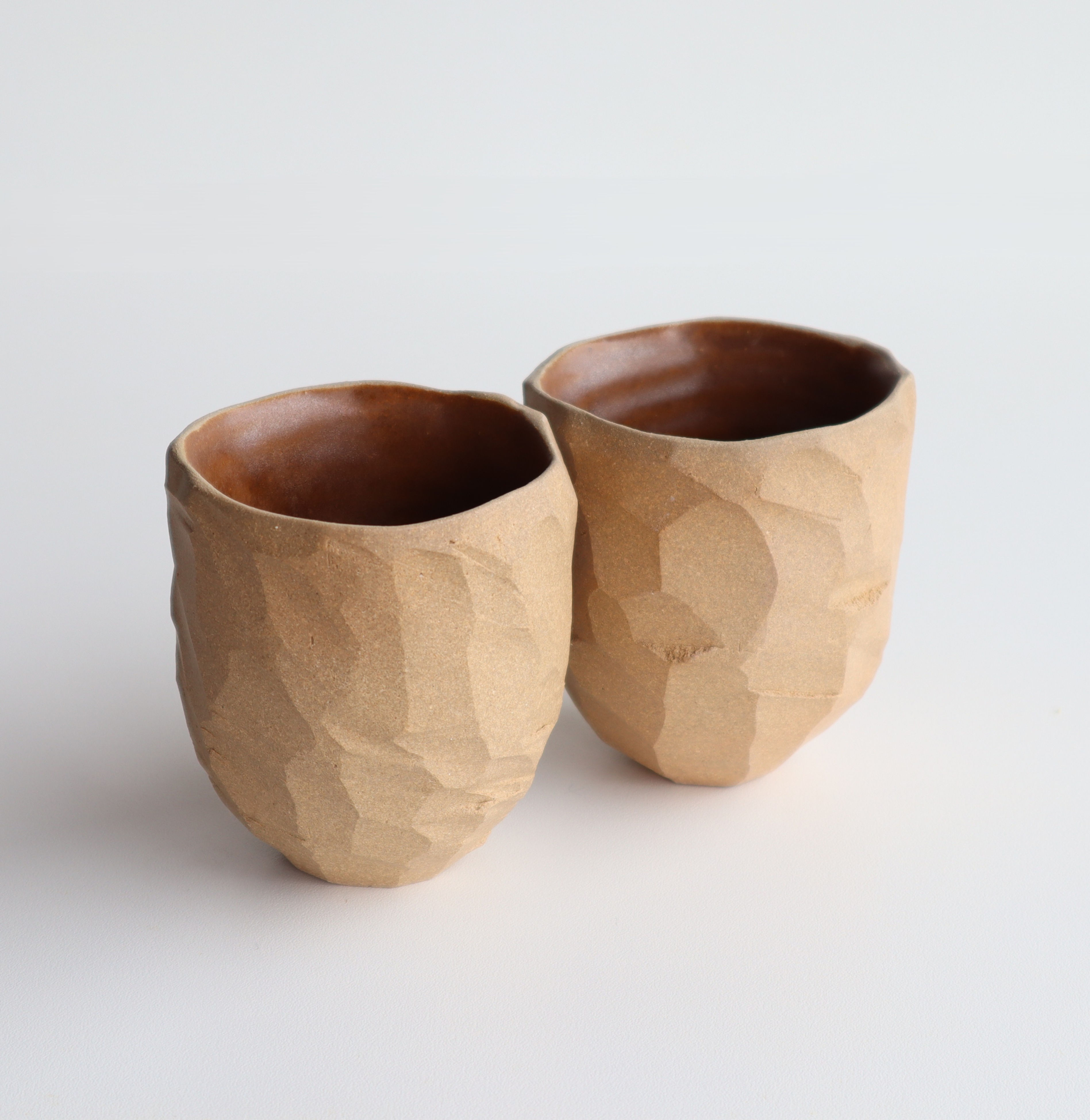 Dupla Copo Rocha - Ocre & Caramelo