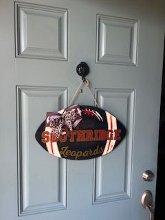 Thumbnail: Football door hangers customized