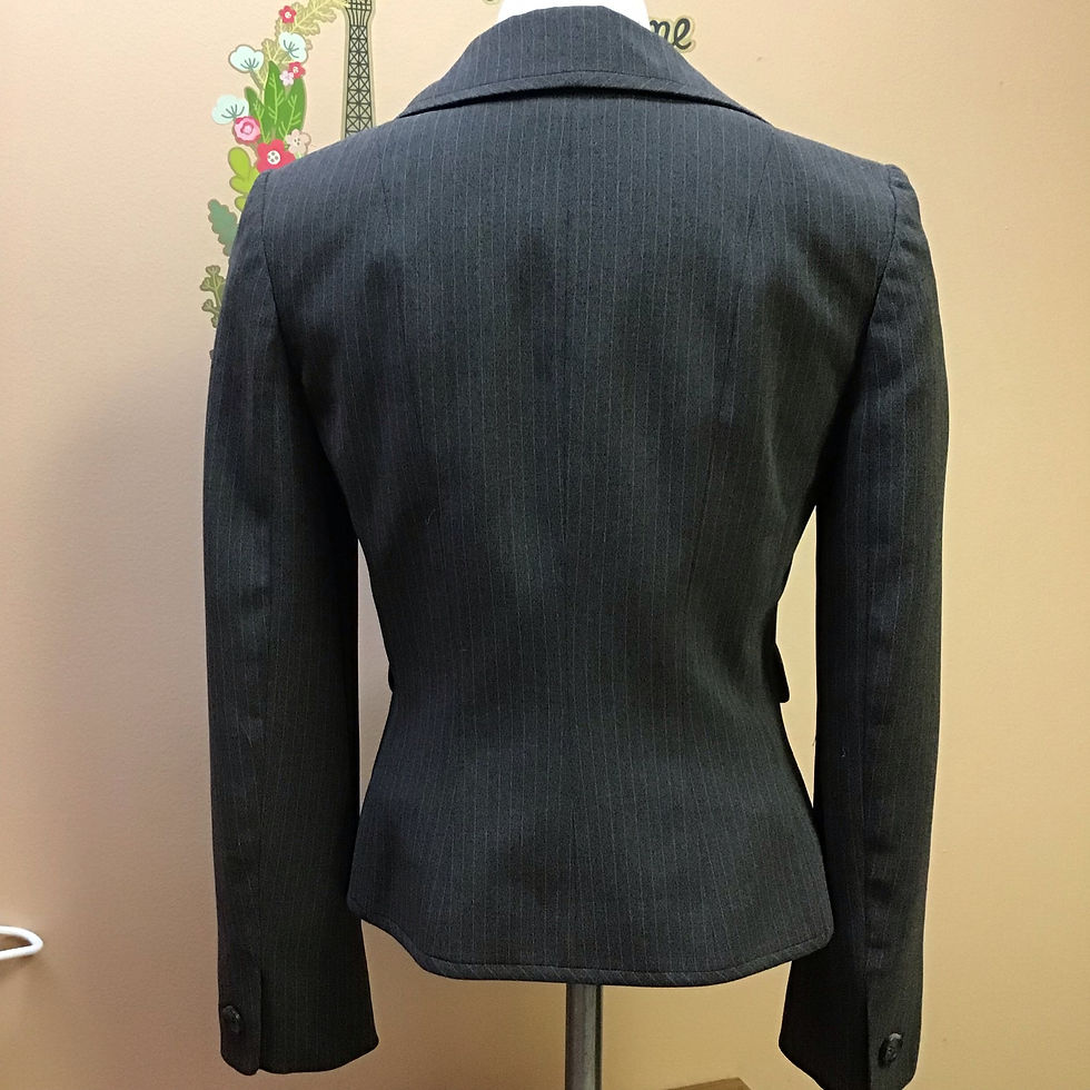 Thumbnail: Ann Taylor Gray Pinstripe Blazer- Size 2