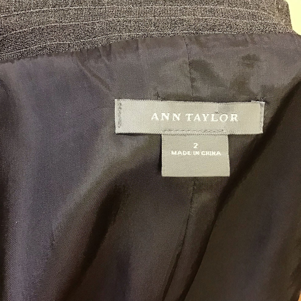 Thumbnail: Ann Taylor Gray Pinstripe Blazer- Size 2