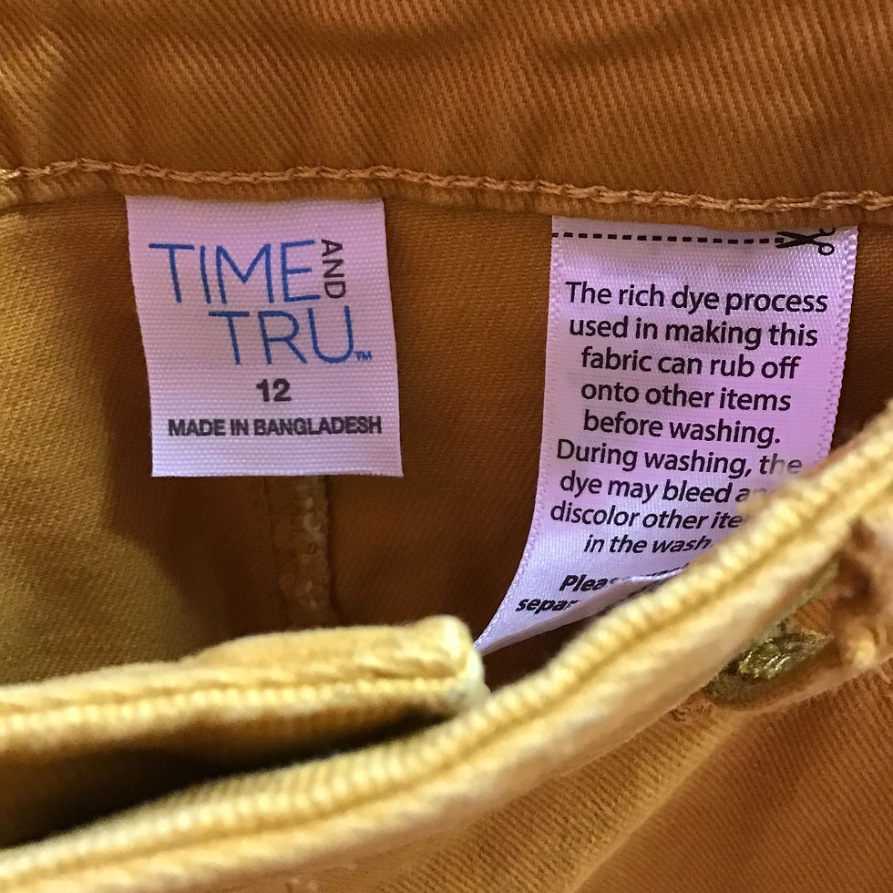 Thumbnail: Time & Tru Mustard Wide Leg Crop Pants Sz 12
