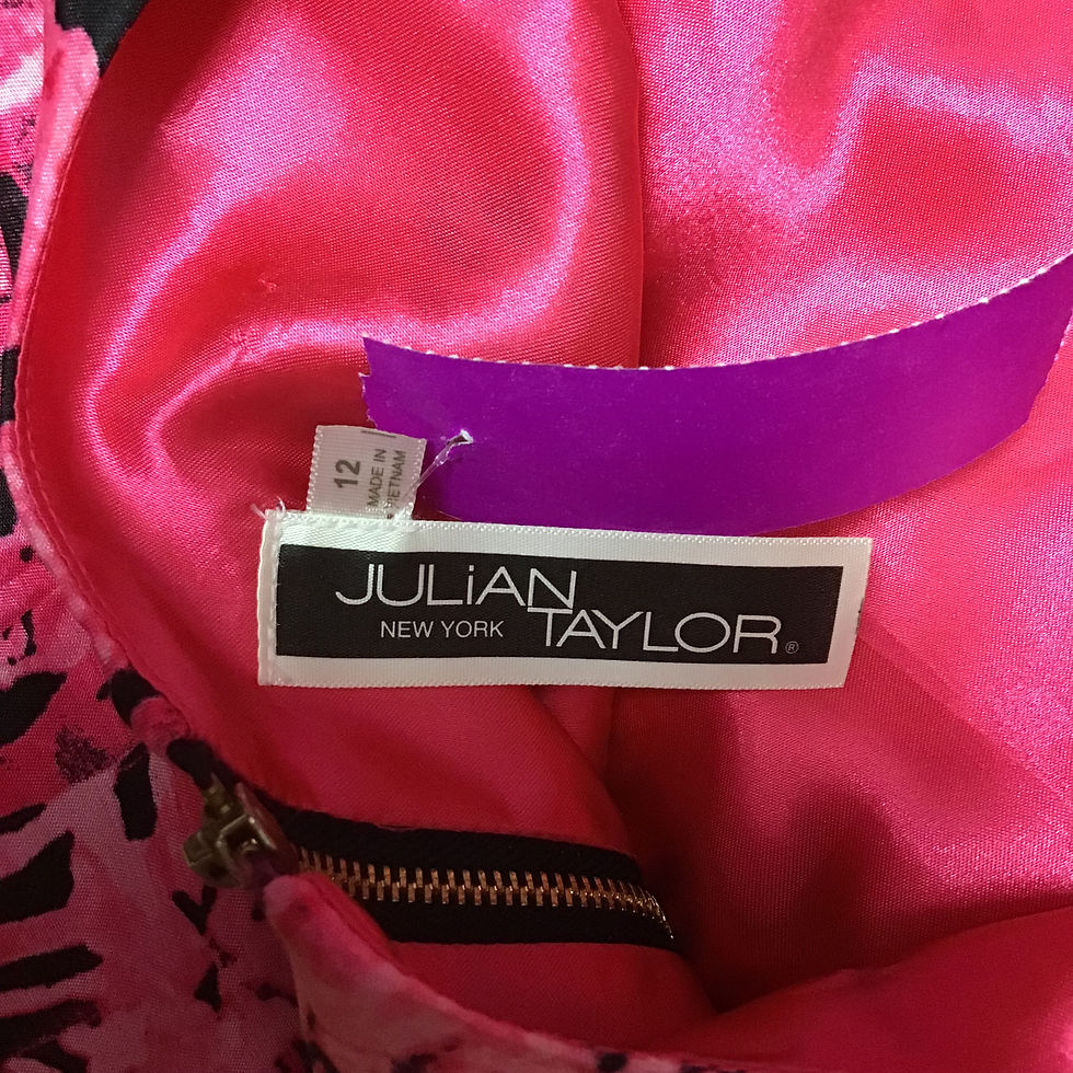 Thumbnail: Julian Taylor pink floral patterned dress