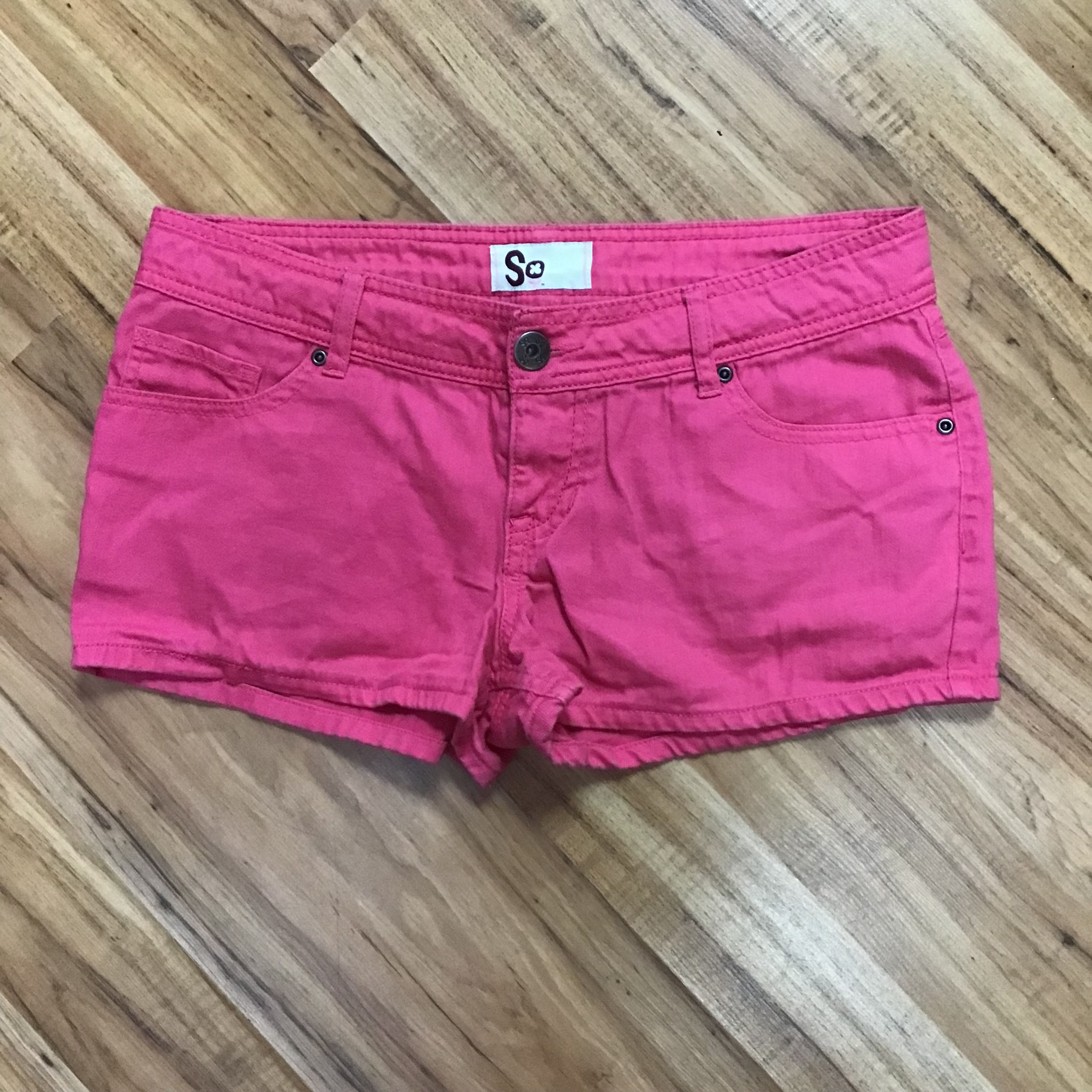 So hot pink shorts