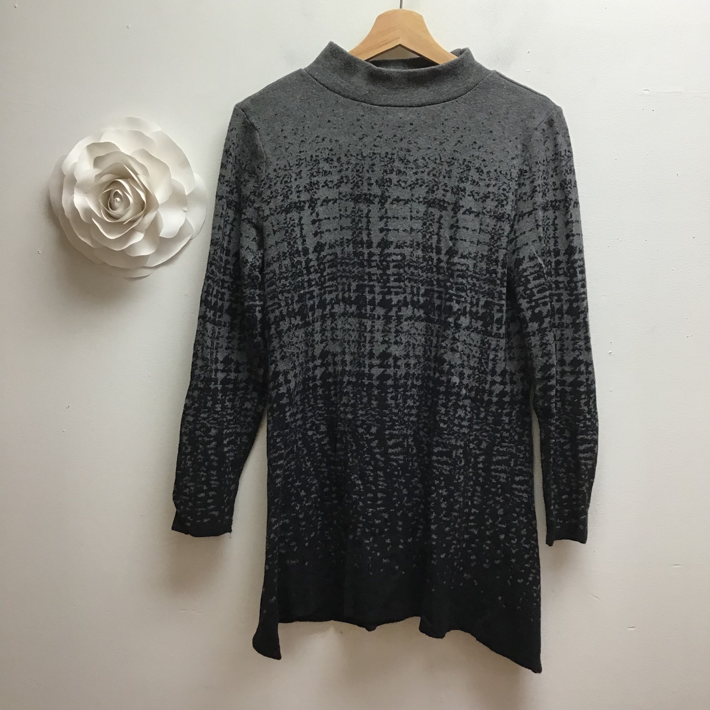 Style & Co Ombré Patterned Sweater-Sz M