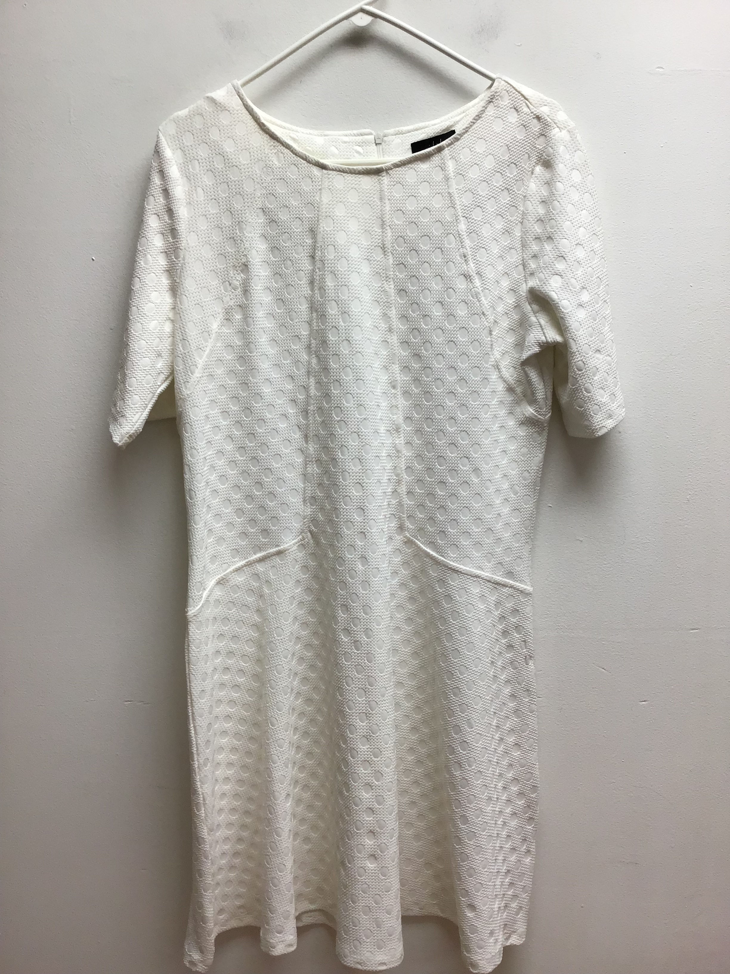 Violet b white circle patterned dress