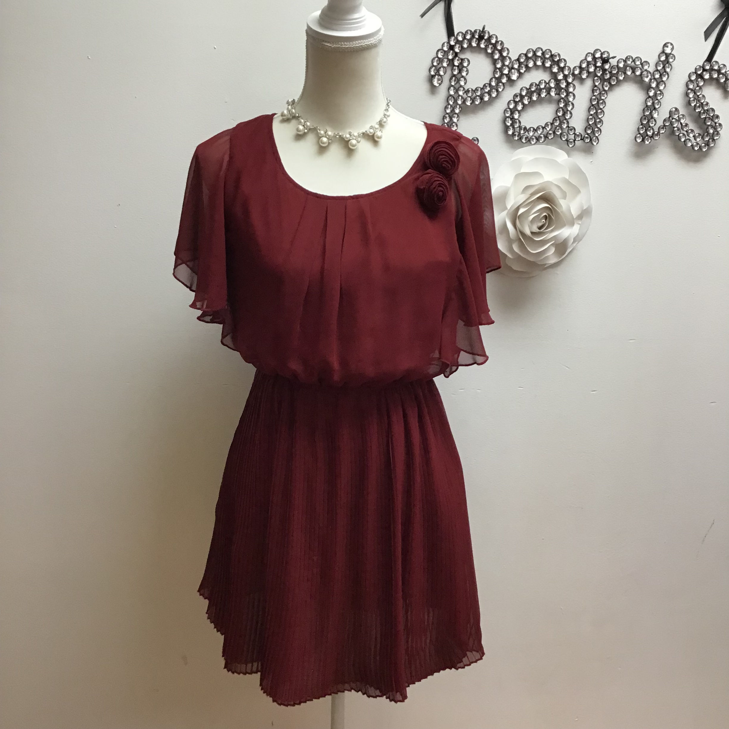 Forever 21 Burgundy Dress-Size S/P