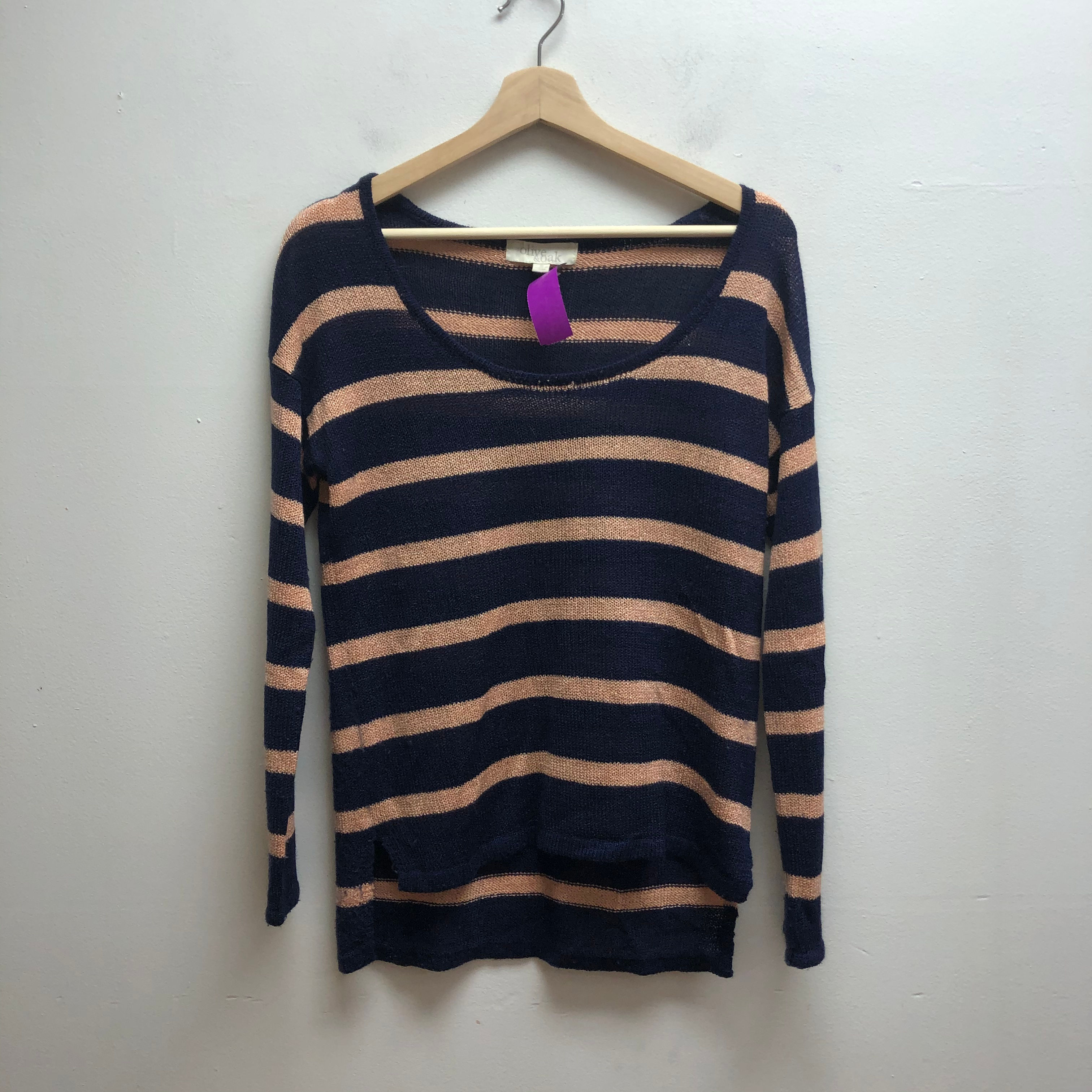 Olive & oak striped sweater