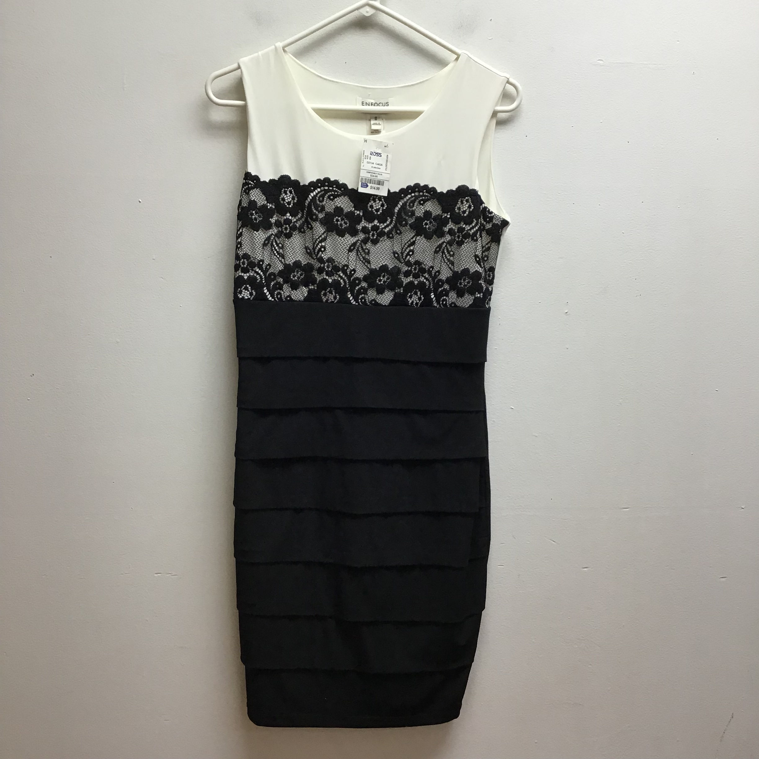 Enfocus studio black & white dress