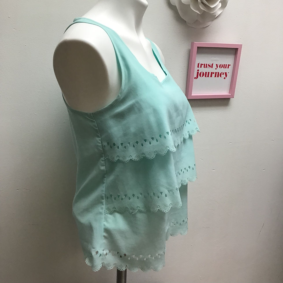 Thumbnail: Teal Candies Sleeveless Top Sz S
