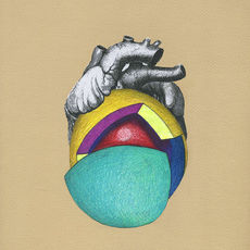 Divided Heart VII, 2023, collage by Ivonne Ferrer