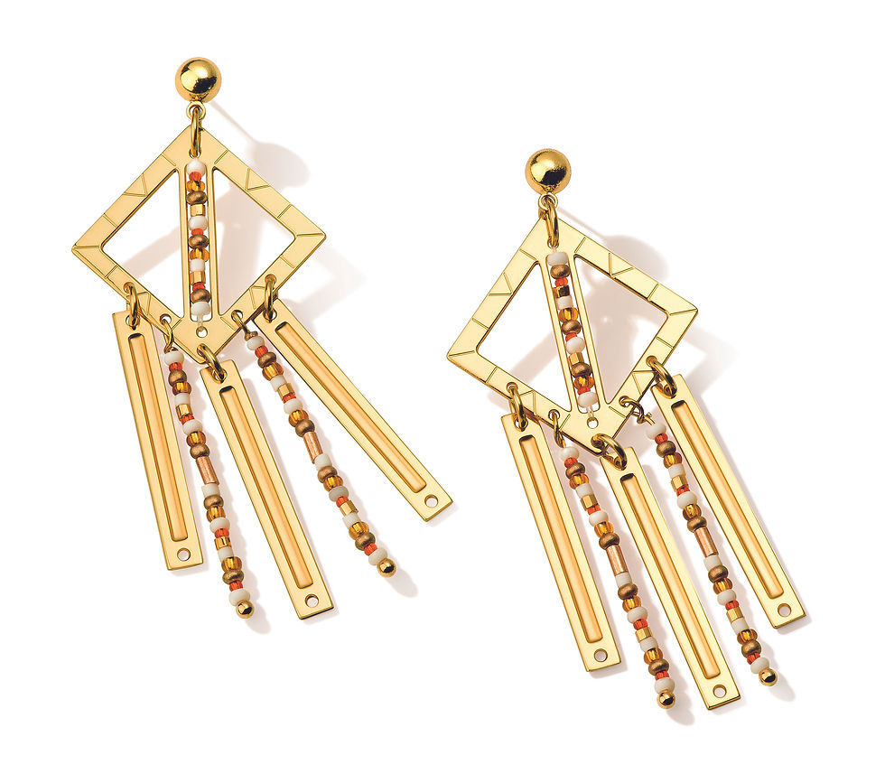 Miniature : BOUCLES TRIPLES Satinka