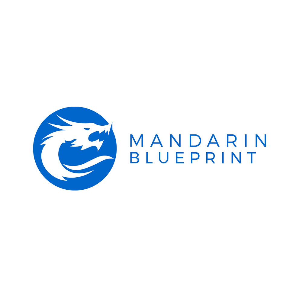Mandarin Blueprint logo, education brand collaborating with Story Of Me to clarify message