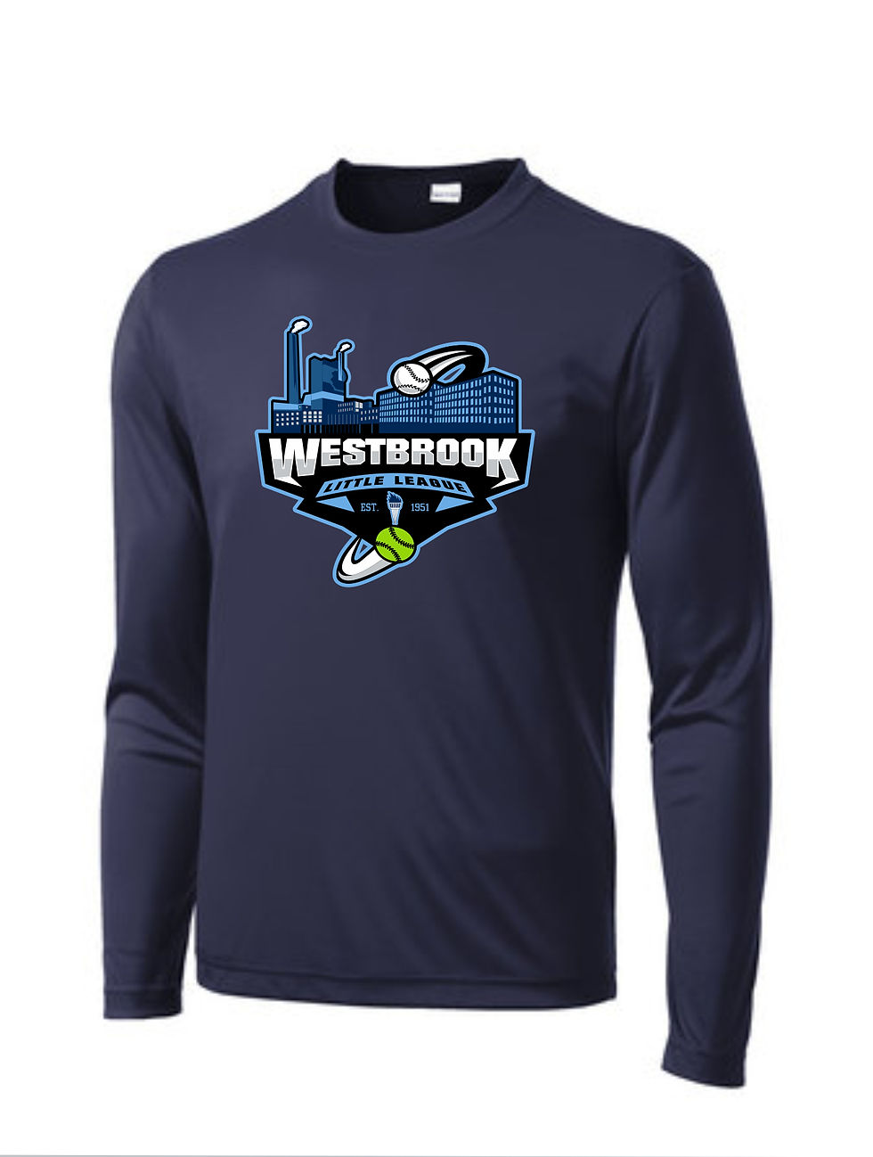 Thumbnail: Westbrook Little League Drifit Long Sleeve T