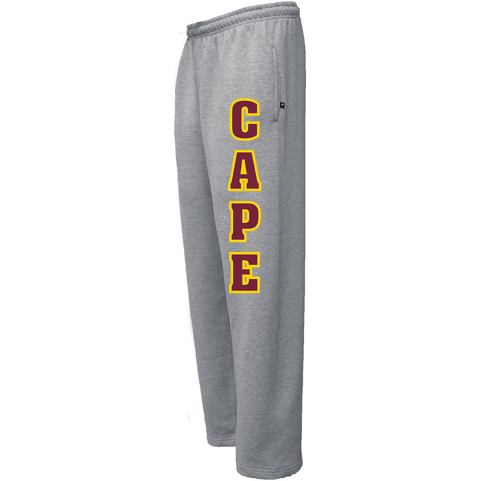 Thumbnail: Cape Wear Open Bottom Pocketed Sweatpants