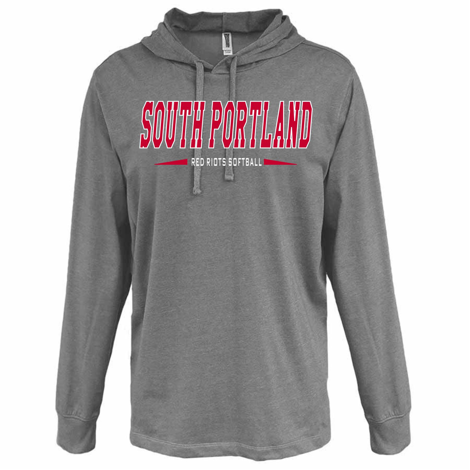 South Portland Softball Heather Jersey Hoody