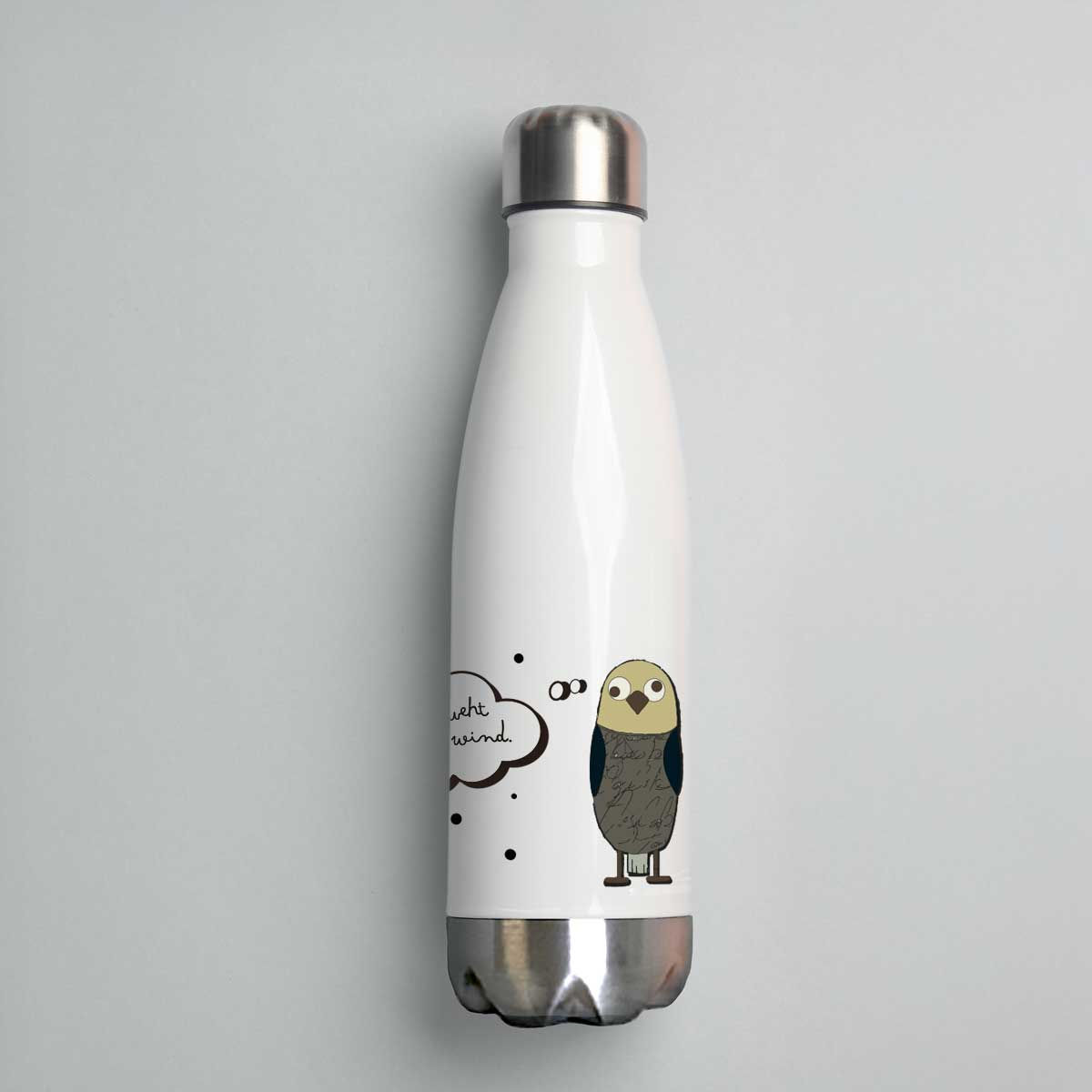 Thermosflasche 'Hier oben weht ein anderer Wind'