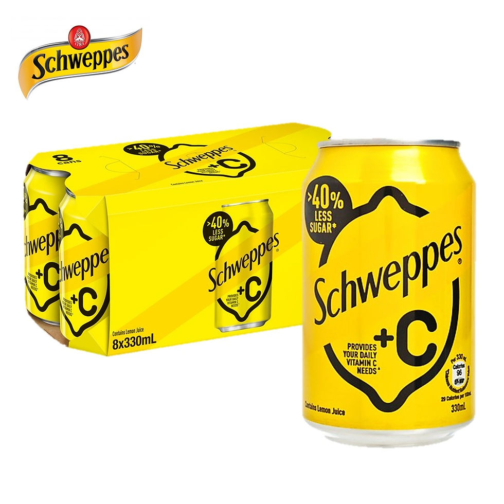 Thumbnail: Schweppes Cream Soda / Cream Soda Zero / Grapefruit Sosa / +C Lemon Soda