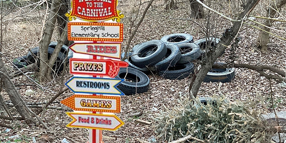 Walking Fish Pond Tire Debris Removal Carnival