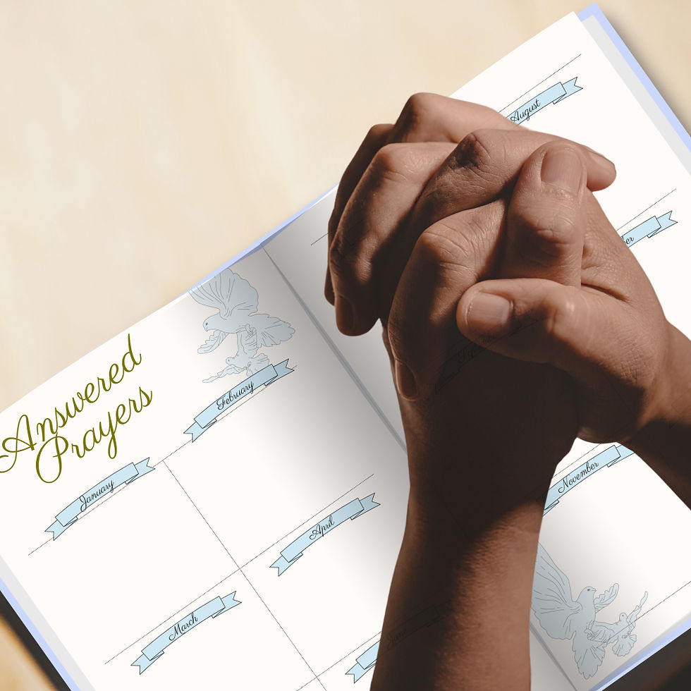 Miniatura: Praying hands with hardcover Soulful Serenity