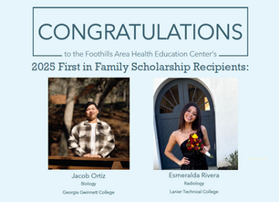 2025 Foothills AHEC Scholarship Recipients