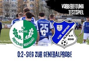 2:0-Sieg zur Generalprobe in Reichenbrand