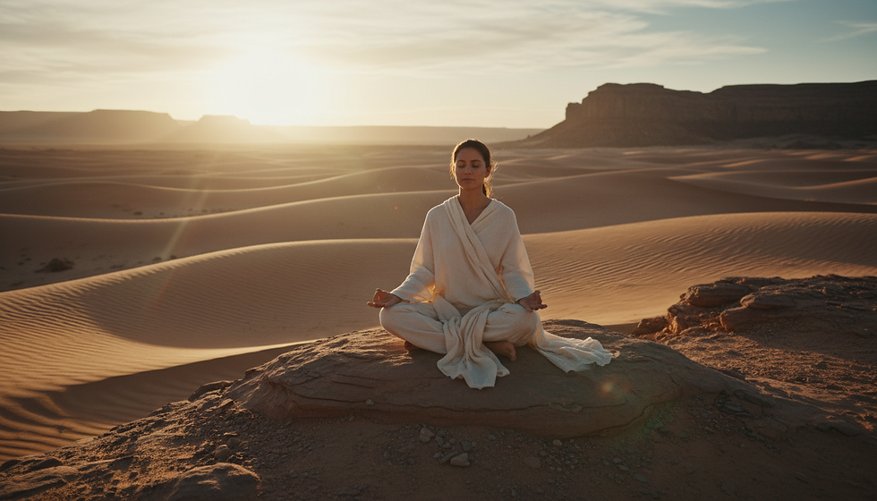 Stillness helps the inner field become clear again.