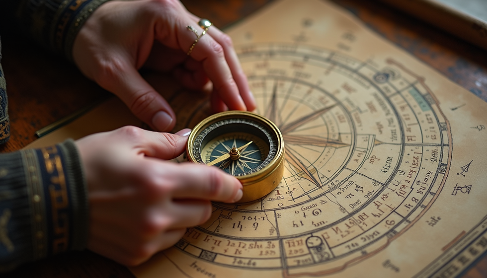 A detailed Vedic astrology chart showing planetary positions and houses