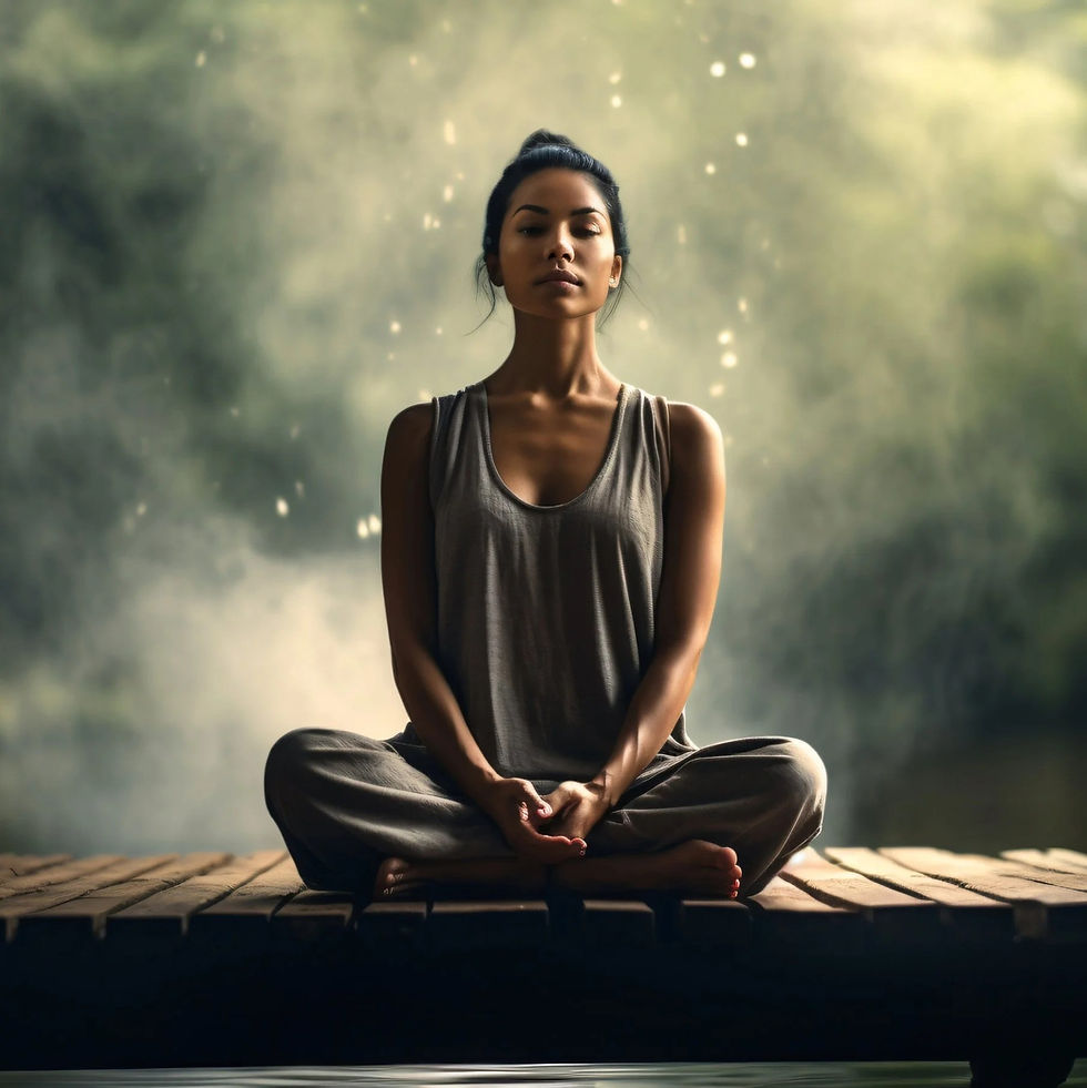 Finding balance through meditation: Embracing holistic wellness by connecting mind, body, and spirit in a tranquil setting.