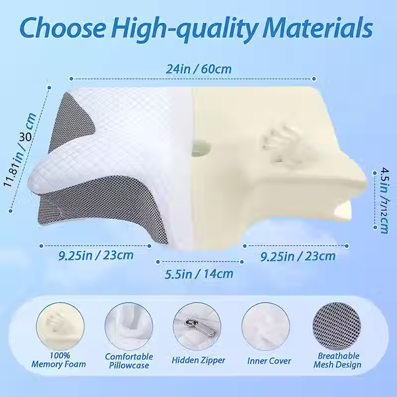 Thumbnail: SwiftEase™ Orthopedic Memory Foam Pillow
