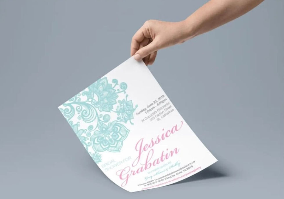 Bridal shower invitations
