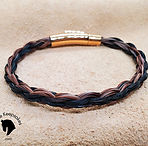 Waterfall Braid Horsehair bracelet, horsekeepsakes.com