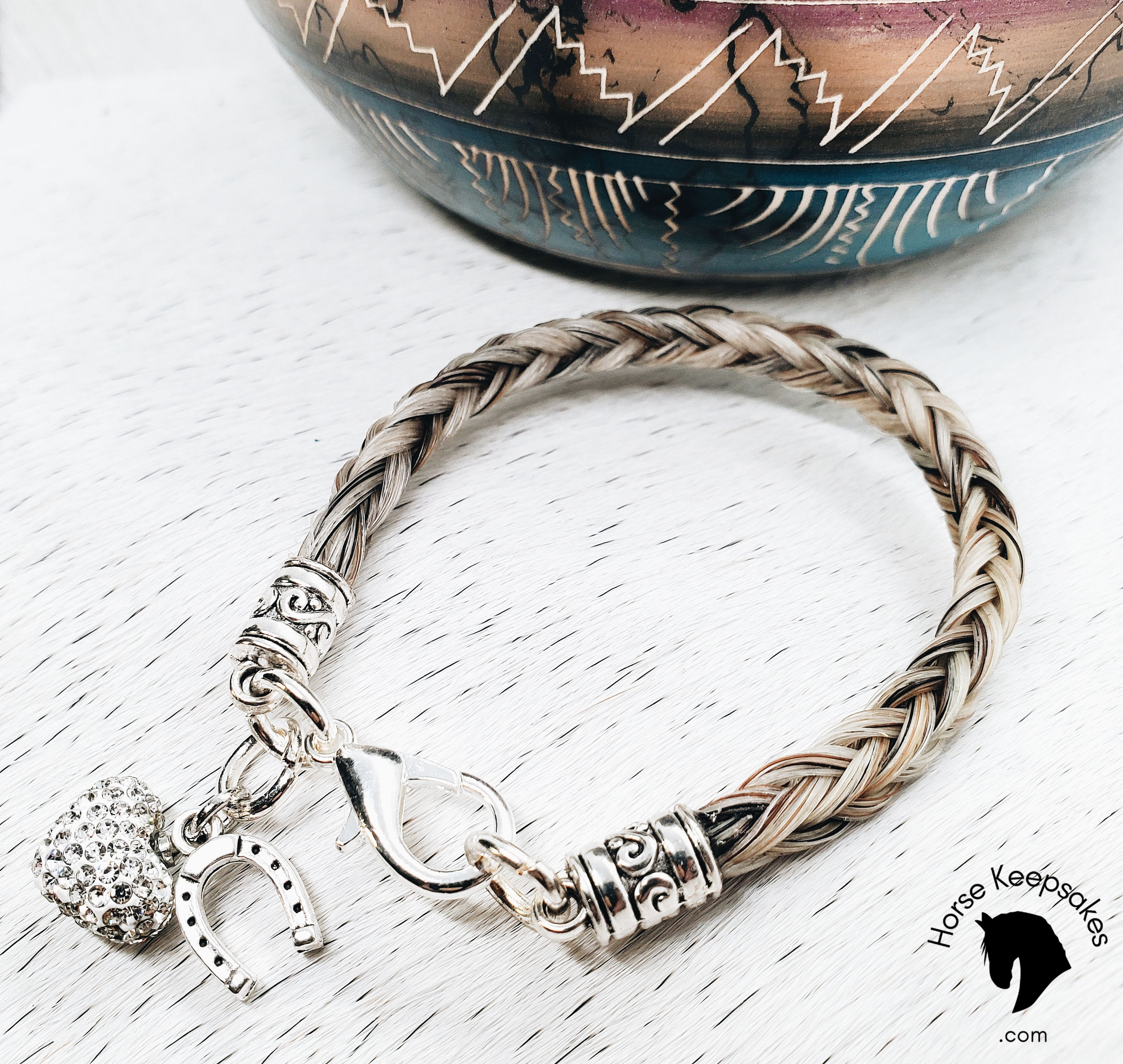 Horsehair braided bracelet, horse hair keepsake bracelet, horsehair keepsakes