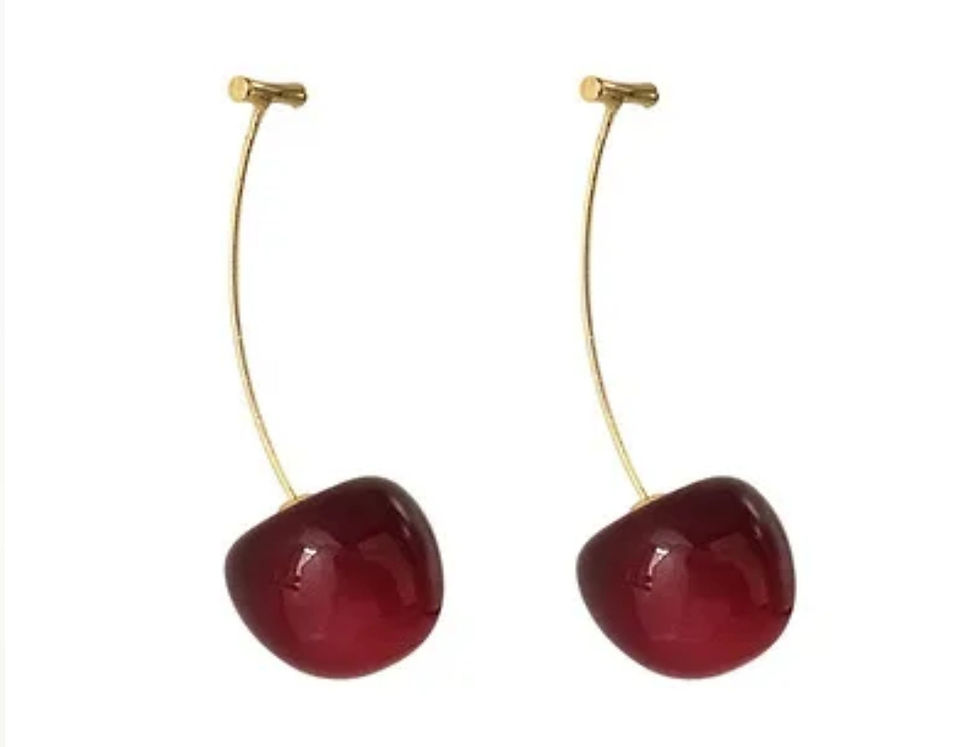 Thumbnail: Cherry Shape Dangling Earring