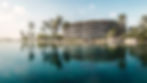Puerto Marina Residences en Cap Cana vista desde el lago con arquitectura contemporánea y entorno natural