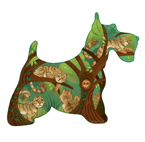 Scotties in the City sculpture design